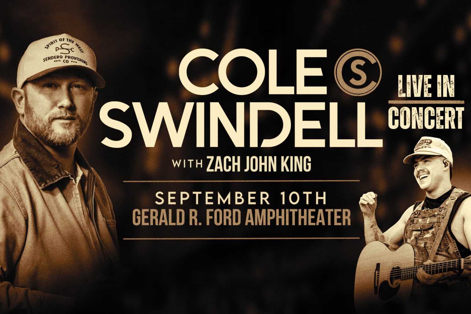 Cole Swindell with Zach John King